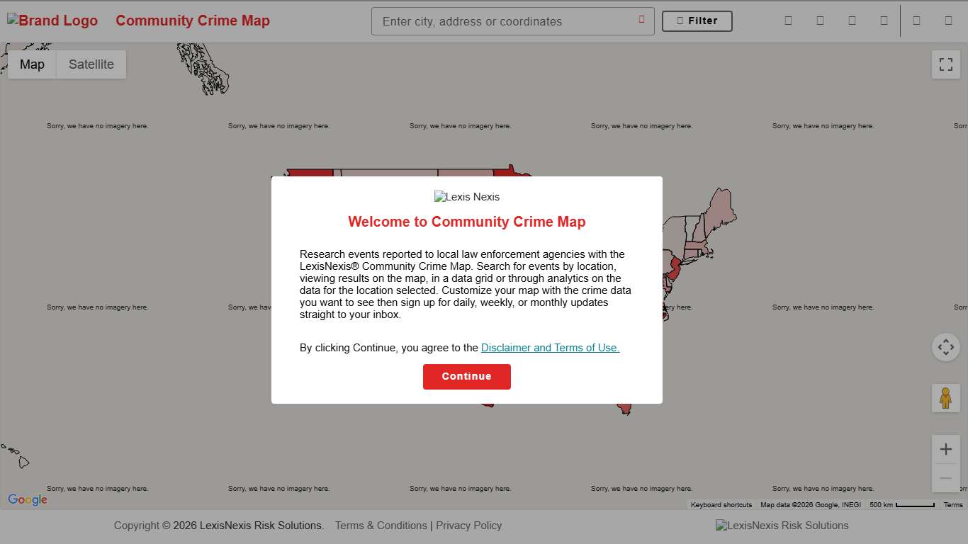 LexisNexis Community Crime Map